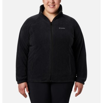 Columbia Ženske Jakne - Benton Springs Full Zip Plus Size Crne | XUGR-12549